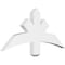 Ekena Millwork Alberta Architectural Grade PVC Gable Bracket, 36"W x 16 1/2"H x 2"D x 4"F, 11/12 Pitch GBP036X17X0204ALB00 - alternate 1